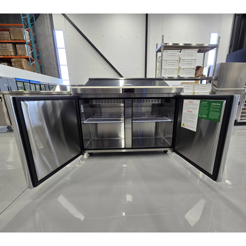 **SCRATCH & DENT** Atosa MSF8302GR Double Door 48" Refrigerated Sandwich Prep Table-Phoenix Food Equipment