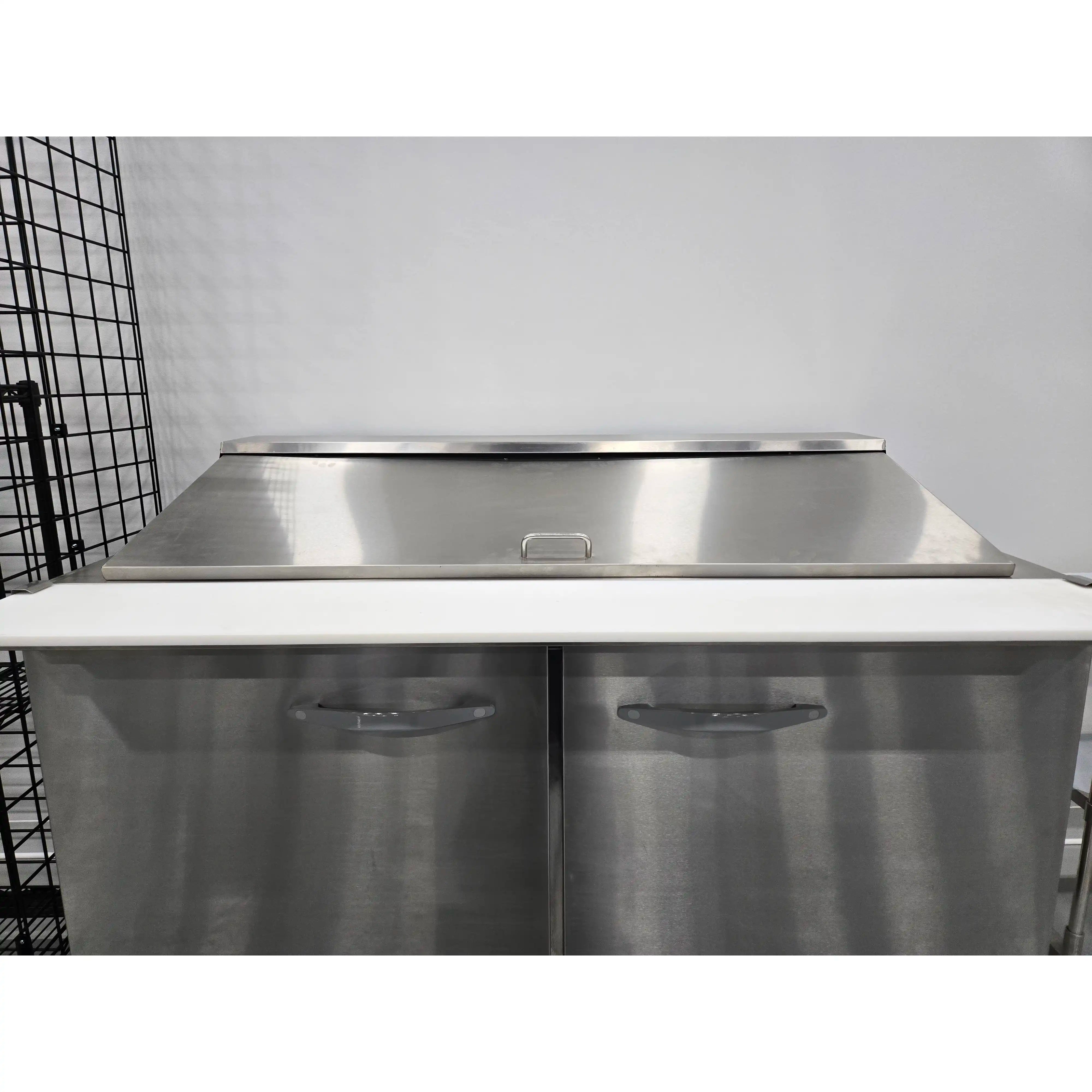 **SCRATCH & DENT** Ikon ISP61M Double Door 61" Refrigerated Mega Top Sandwich Prep Table-Phoenix Food Equipment