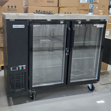 **SCRATCH & DENT**Nordic Air 49" Commercial Shallow Double Door Back Bar Cooler-Phoenix Food Equipment