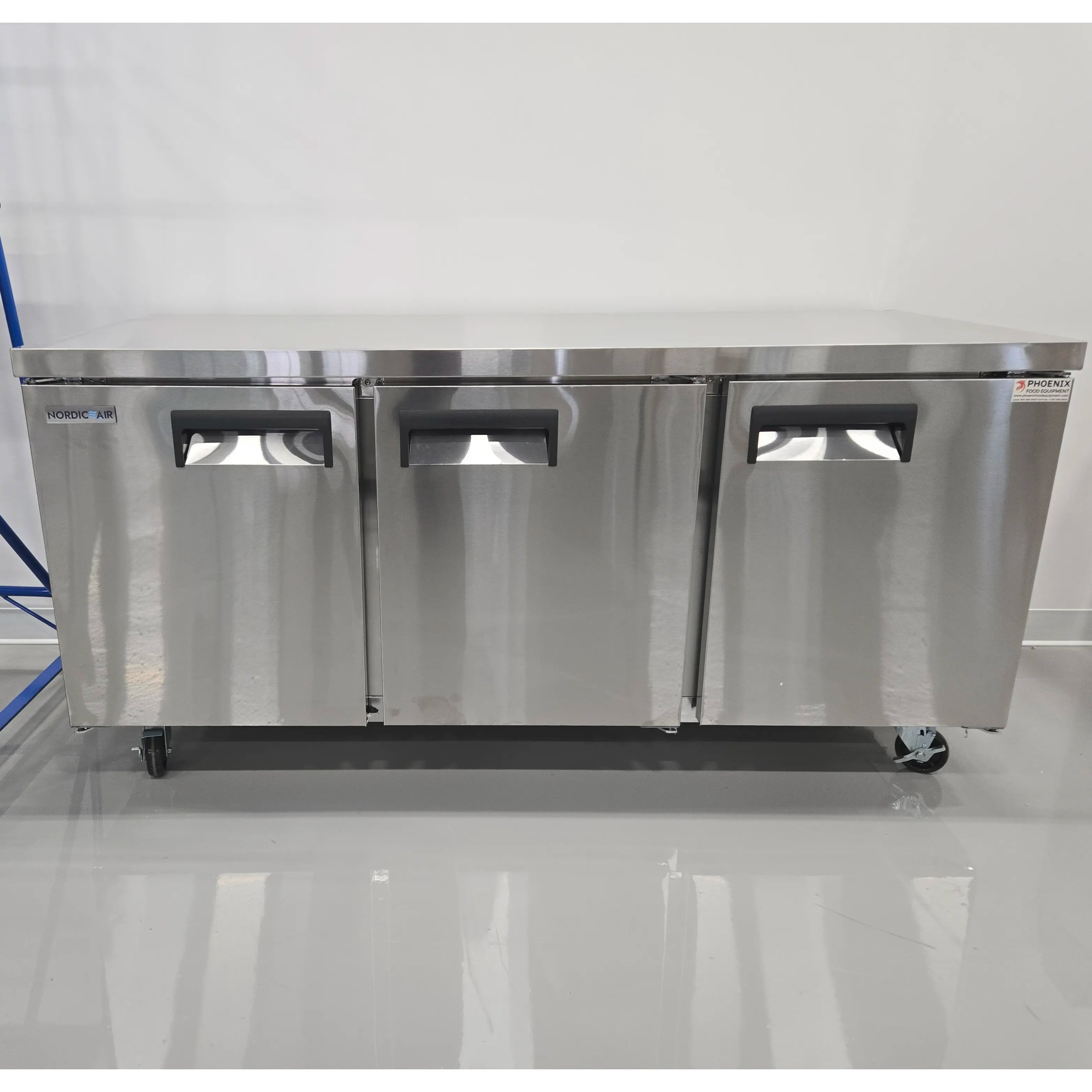 **SCRATCH & DENT**Nordic Air UCR-72 Triple Door 72" Refrigerated Work Table-Phoenix Food Equipment