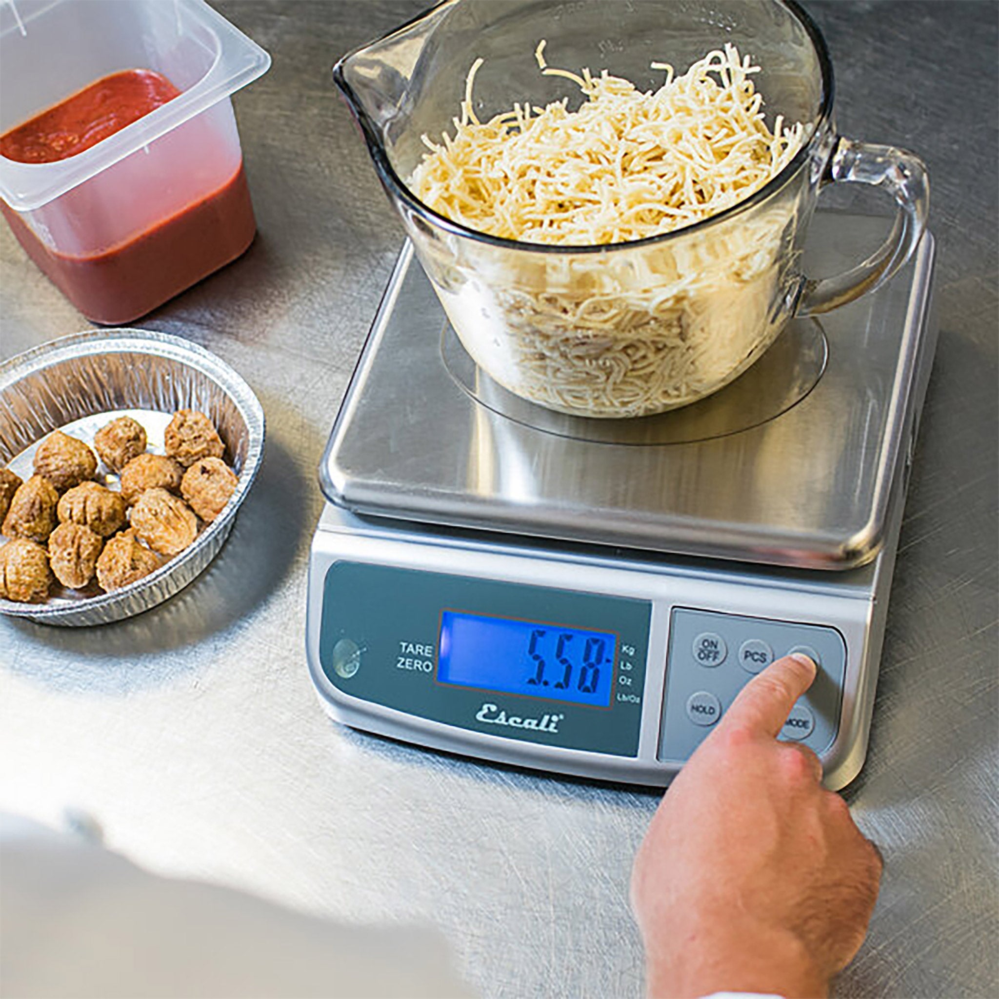 San Jamar Escali SCDGM66 Portioning Scale, 66 Lbs Capacity-Phoenix Food Equipment