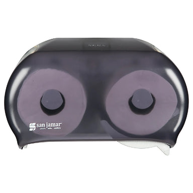 San Jamar R3600TBK Double Roll Standard Toilet Tissue Dispenser-Phoenix Food Equipment
