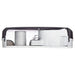 San Jamar R4000TBK double roll 9 inch jumbo toilet tissue dispenser, underside view showing both rolls inside