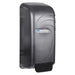 San Jamar S890TBK manual bulk or bag-in-box hand soap dispenser in black pearl, angled left side view, second angle