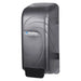 San Jamar S890TBK manual liquid hand soap dispenser for bulk or bag-in-box soap, black pearl cover, angled right view