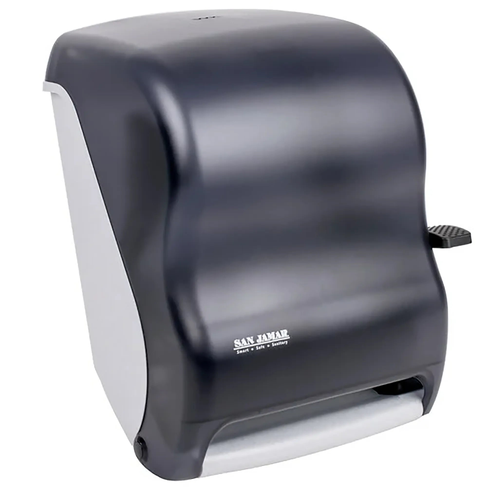 San Jamar T1100TBK Roll Paper Towel Dispenser with Lever Handle & Auto Transfer System-Phoenix Food Equipment