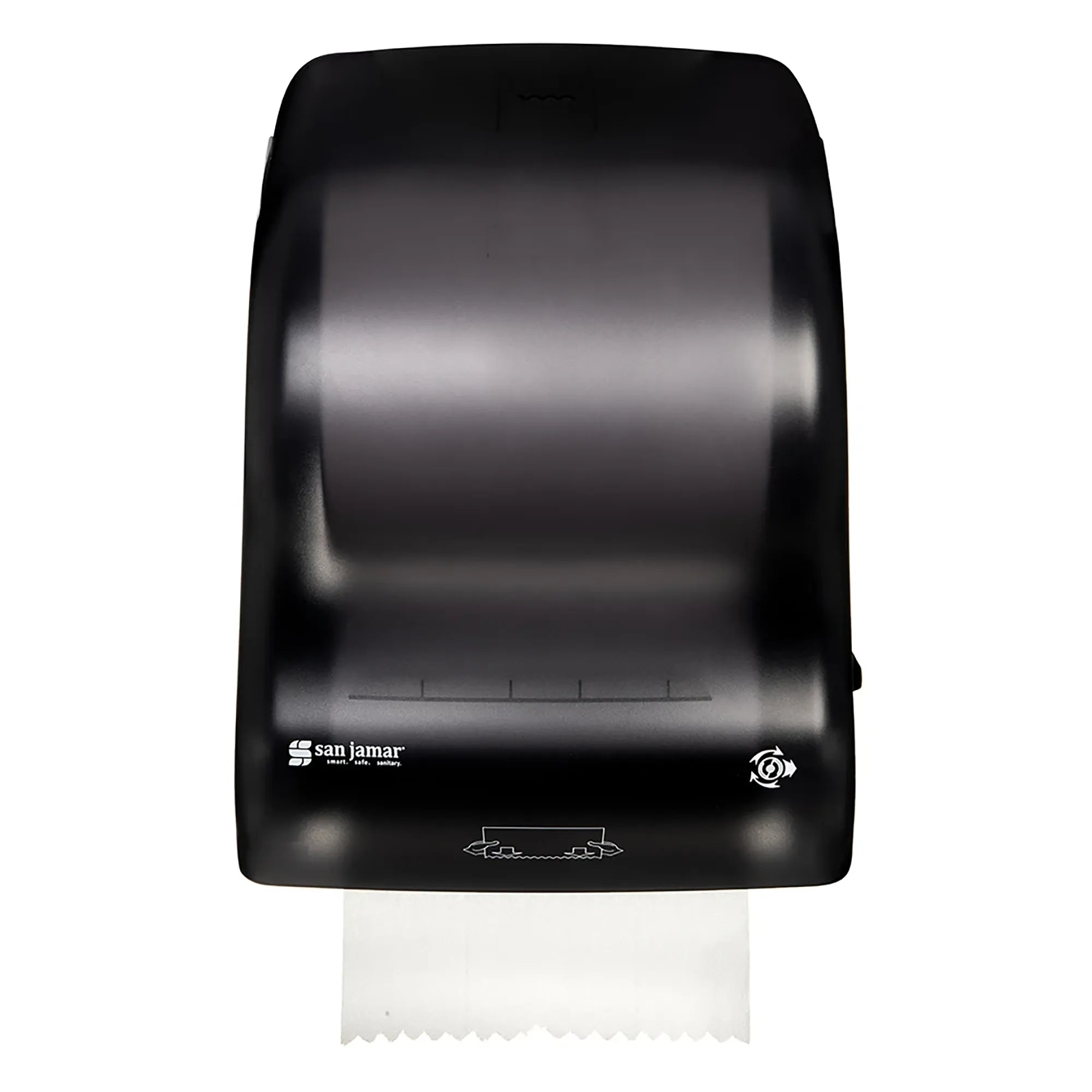 San Jamar T7400TBK Hands-Free Roll Paper Towel Dispenser-Phoenix Food Equipment