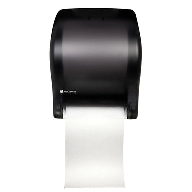 San Jamar T8000TBK Compact Touchless Roll Paper Towel Dispenser-Phoenix Food Equipment