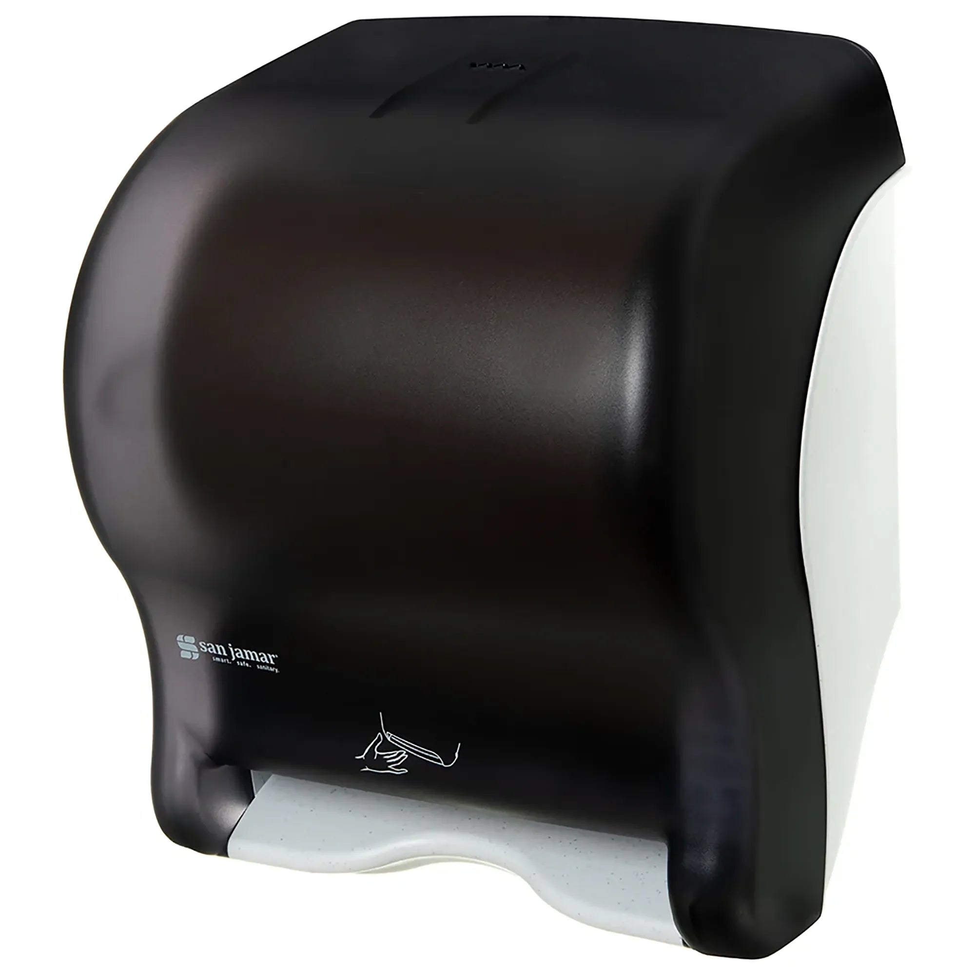 San Jamar T8400TBK Compact Touchless Roll Paper Towel Dispenser with Sensor-Phoenix Food Equipment
