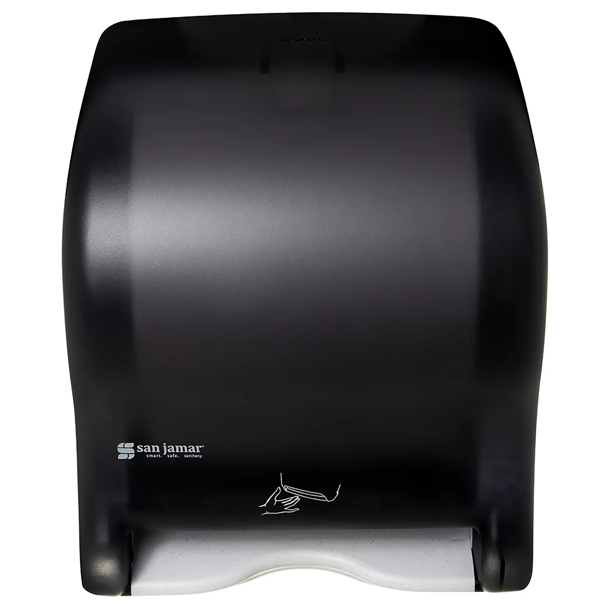 San Jamar T8400TBK Compact Touchless Roll Paper Towel Dispenser with Sensor-Phoenix Food Equipment