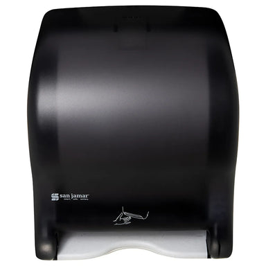 San Jamar T8400TBK Compact Touchless Roll Paper Towel Dispenser with Sensor-Phoenix Food Equipment