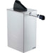 Server 07125 stainless steel countertop dispenser with one black pump and side-mounted spout, single configuration