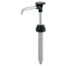 Server 88180 Eco food container pump with stainless steel tube, black collar and curved spout, side view