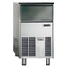 Simag SCH30 undercounter cube ice machine with 18 lb storage, stainless steel cabinet and front panel, angled