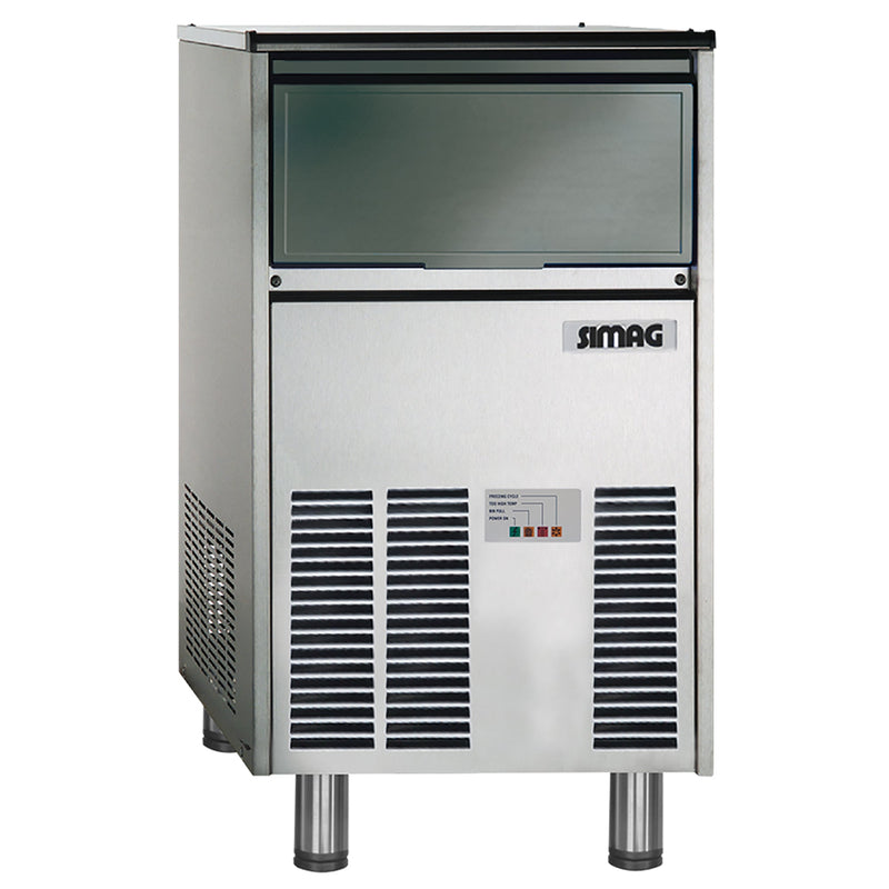 Simag SCH30 Ice Machine, Cube Shaped Ice - 62LBS/24HRS, 18LBS Storage-Phoenix Food Equipment