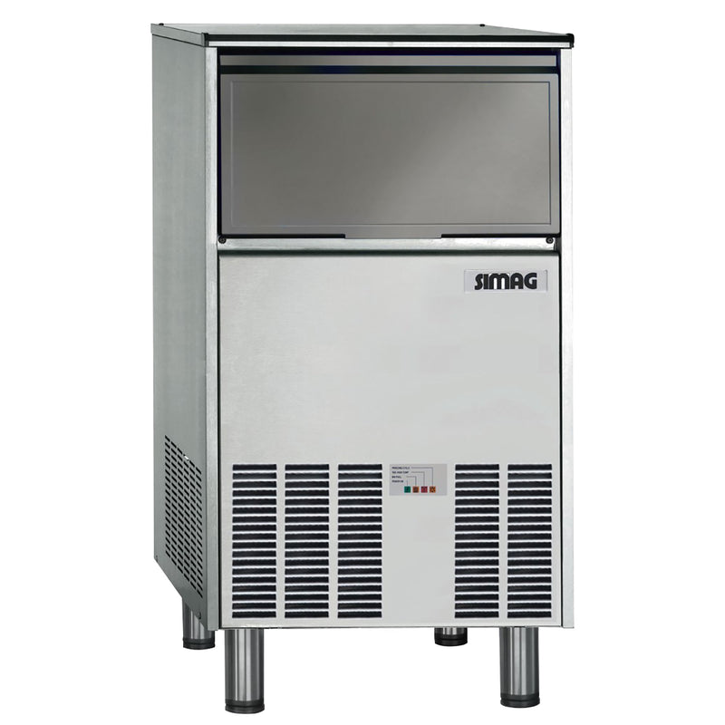 Simag SCH50 Ice Machine, Cube Shaped Ice - 107LBS/24HRS, 48LBS Storage-Phoenix Food Equipment