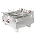 Star-Max 530TF electric double well deep fryer, angled left view of the stainless steel body and fry baskets