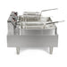Star-Max 530TF electric double well deep fryer, side view showing baskets hanging to drain over the stainless tanks