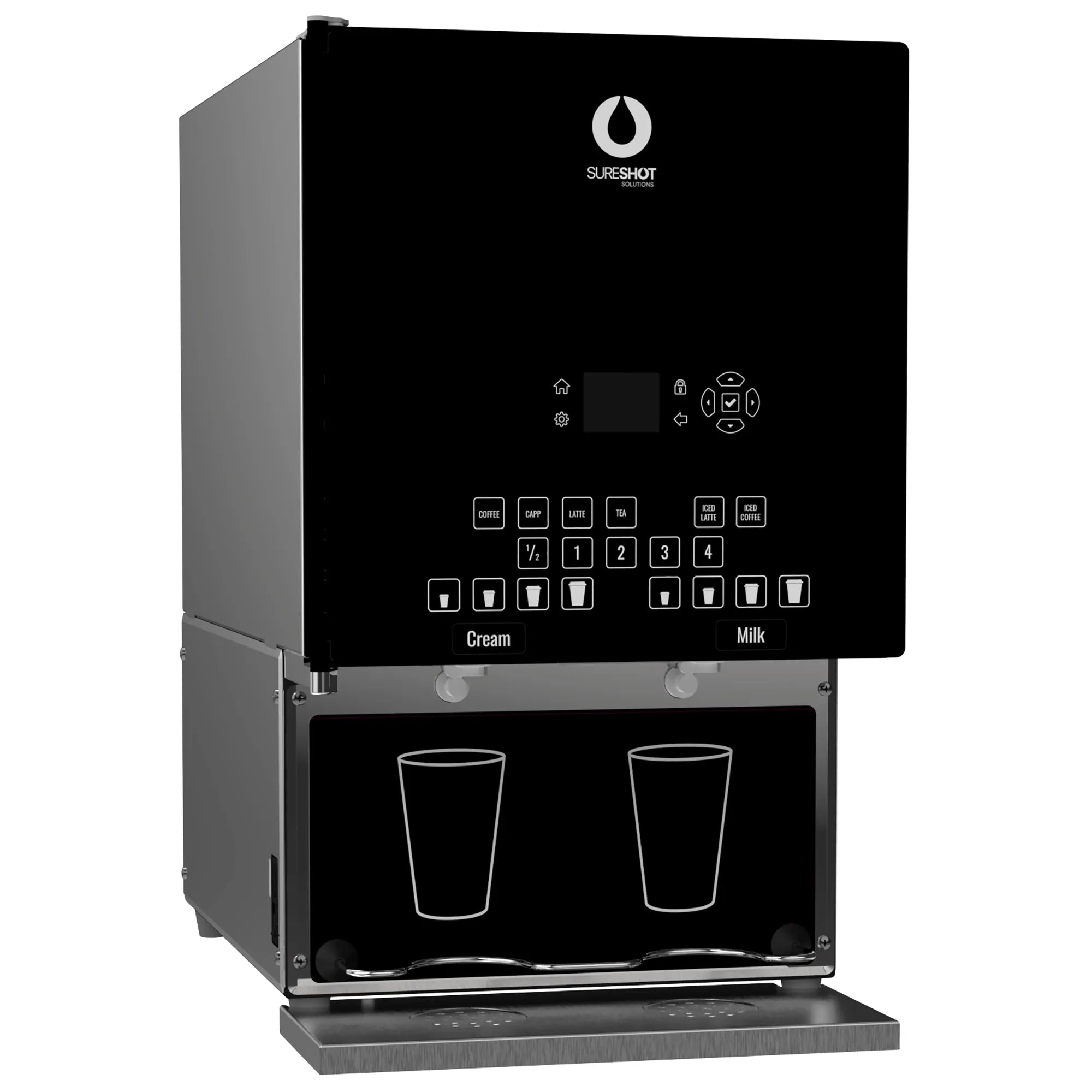 SureShot IntelliShot 2.0 Series AC220-V2PCT Milk & Cream Dispenser - 20L Total Capacity, Various Configurations-Phoenix Food Equipment