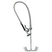 T&S Brass 5PR-8W00 Equip Line wall mount pre-rinse faucet in chrome with spring hose and spray valve, no spout