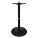 Tarrison Core Collection all-weather 22" round table base in black with round disc foot, taller bar height column