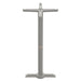 Tarrison Core Collection all-weather 22" T-table base in silver, taller bar height column with T-shaped foot