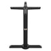Tarrison Core Collection all-weather 22" T-table base in black, dining height with cast T-shaped foot, front view