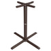 Tarrison Core Collection all-weather 4 prong table base in bronze brown, seventh size option with wide feet