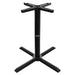 Tarrison Core Collection all-weather 4 prong table base in black, second size option with wide foot spread