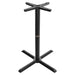 Tarrison Core Collection all-weather 4 prong table base in black, third size option with wide feet, taller column