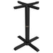 Tarrison Core Collection all-weather 4 prong table base in black, first size option with compact foot spread