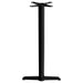 Tarrison Core Collection indoor 22" T-table base in black with T-shaped foot, taller bar height column