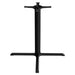 Tarrison Core Collection indoor 4 prong table base in black cast iron, dining height with wider flat foot spread
