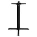 Tarrison Core Collection indoor 4 prong table base in black cast iron, dining height with compact foot spread