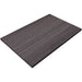 Tarrison Core Collection longer rectangular laminate indoor table top with T-nuts in charcoal grey woodgrain finish, top view