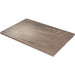 Tarrison Core Collection longer rectangular laminate indoor table top with T-nuts in light driftwood oak finish, top view
