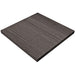 Tarrison Core Collection square laminate indoor table top with T-nuts in charcoal grey woodgrain finish, top view