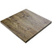 Tarrison Core Collection square laminate indoor table top with T-nuts in rustic knotted oak finish, top view