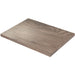 Tarrison Core Collection rectangular laminate indoor table top with T-nuts in light driftwood oak finish, top view