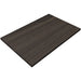 Tarrison Core Collection longer rectangular laminate indoor table top with T-nuts in dark walnut finish, top view