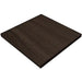 Tarrison Core Collection square laminate indoor table top with T-nuts in dark walnut finish, top view