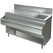 Tarrison TA-CMU54 series 54 inch stainless steel cocktail mix unit with sink, backsplash and open lower shelf