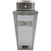 Thorinox TPS-1617 stainless steel pedestal sink with backsplash, front access panel and foot pedal opening, front view