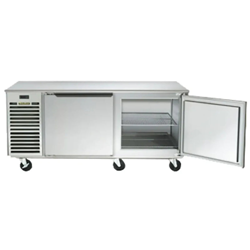 Traulsen TU072HT Double Door 72" Side Mounted Refrigerated Work Table-Phoenix Food Equipment