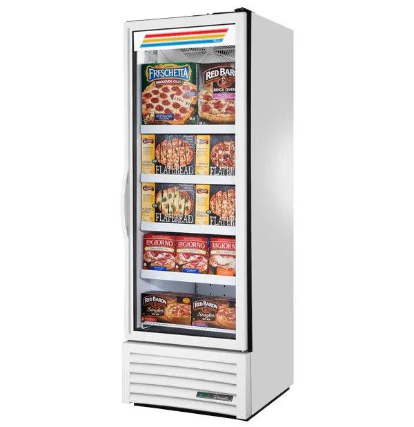 True FLM-27F~TSL01 Single Door 27" Wide Full Length Glass Display Freezer-Phoenix Food Equipment