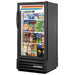 True GDM-10PT-HC~TSL01 25-inch black single swing glass door pass-through display refrigerator, stocked