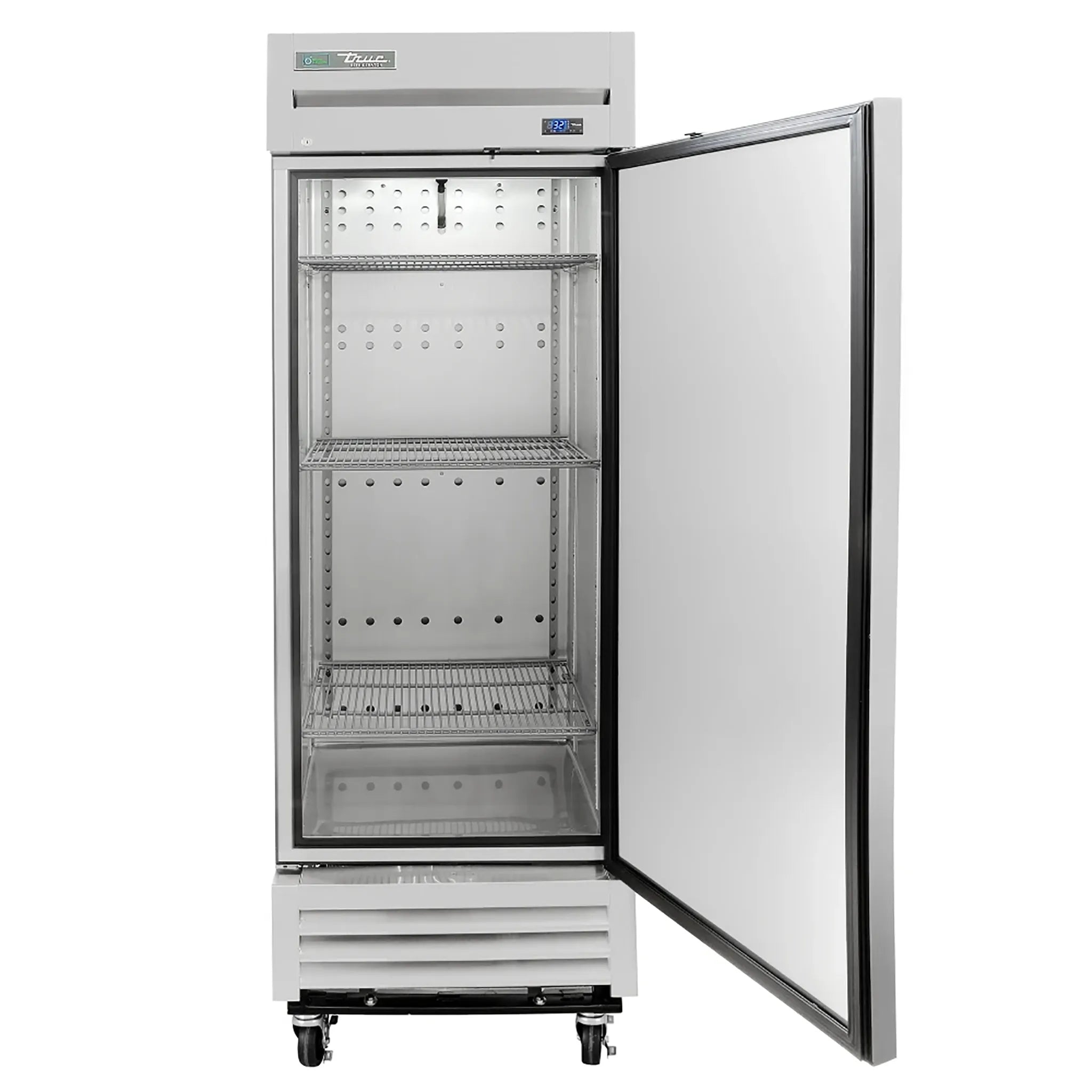 True T-19-HC Single Solid Door 27" Wide Shallow Stainless Steel Refrigerator-Phoenix Food Equipment