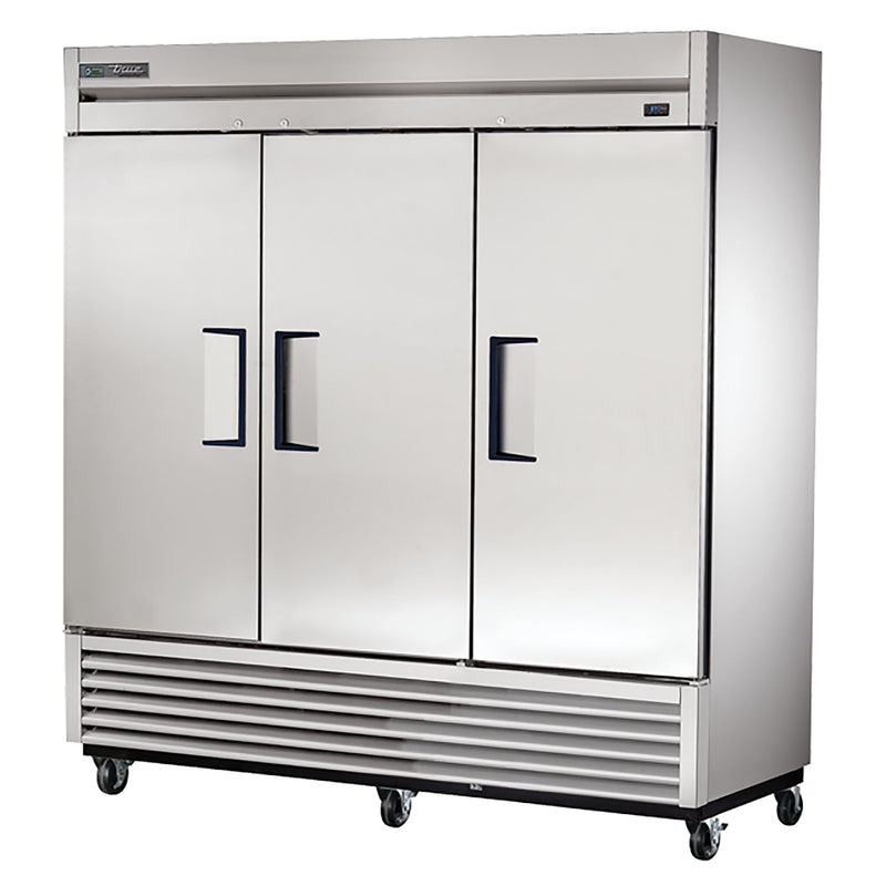 True T-72-HC Triple Solid Door 78" Wide Stainless Steel Refrigerator-Phoenix Food Equipment