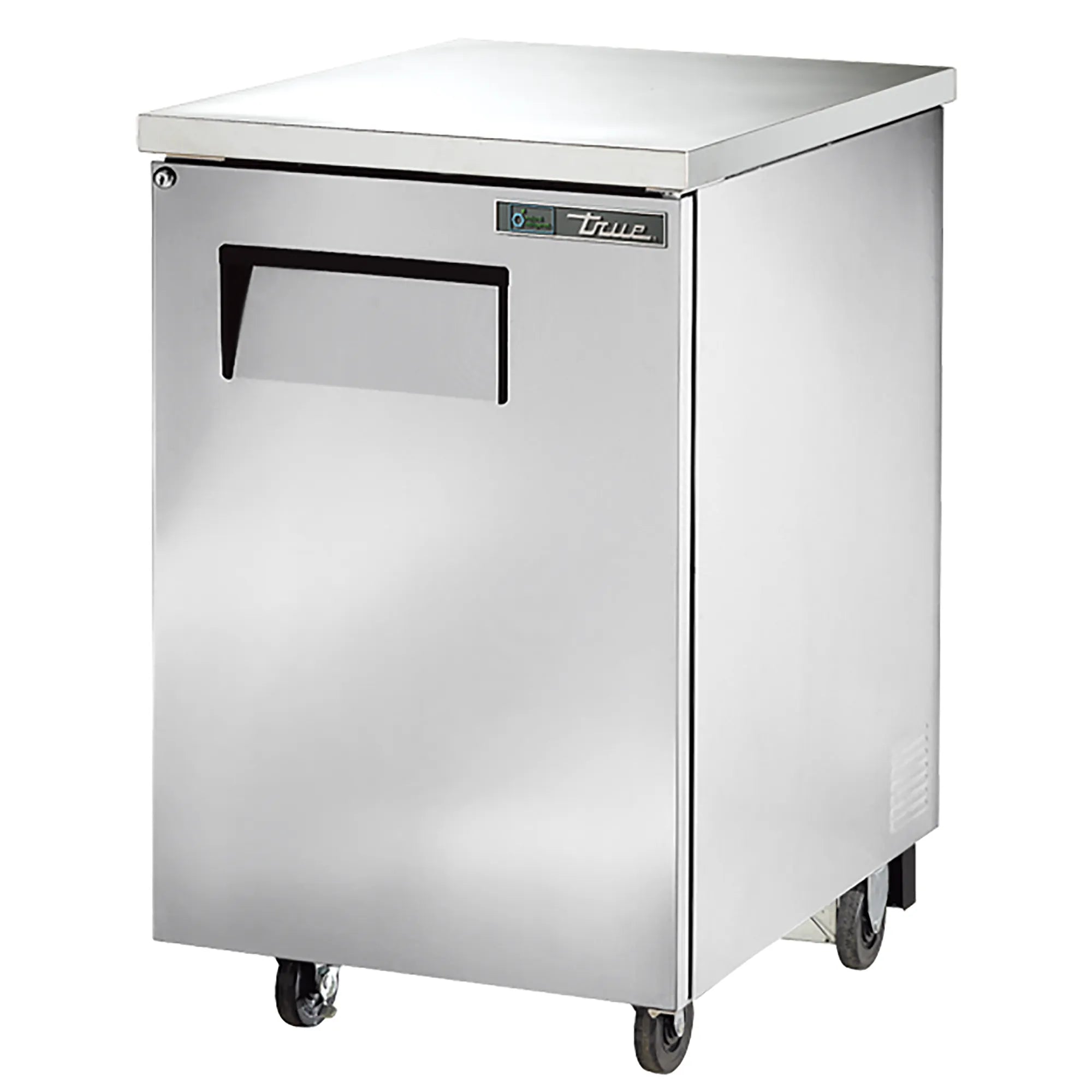 True TBB-1 Series 24" Single Door Back Bar Cooler - Black and Stainless Steel Finish-Phoenix Food Equipment