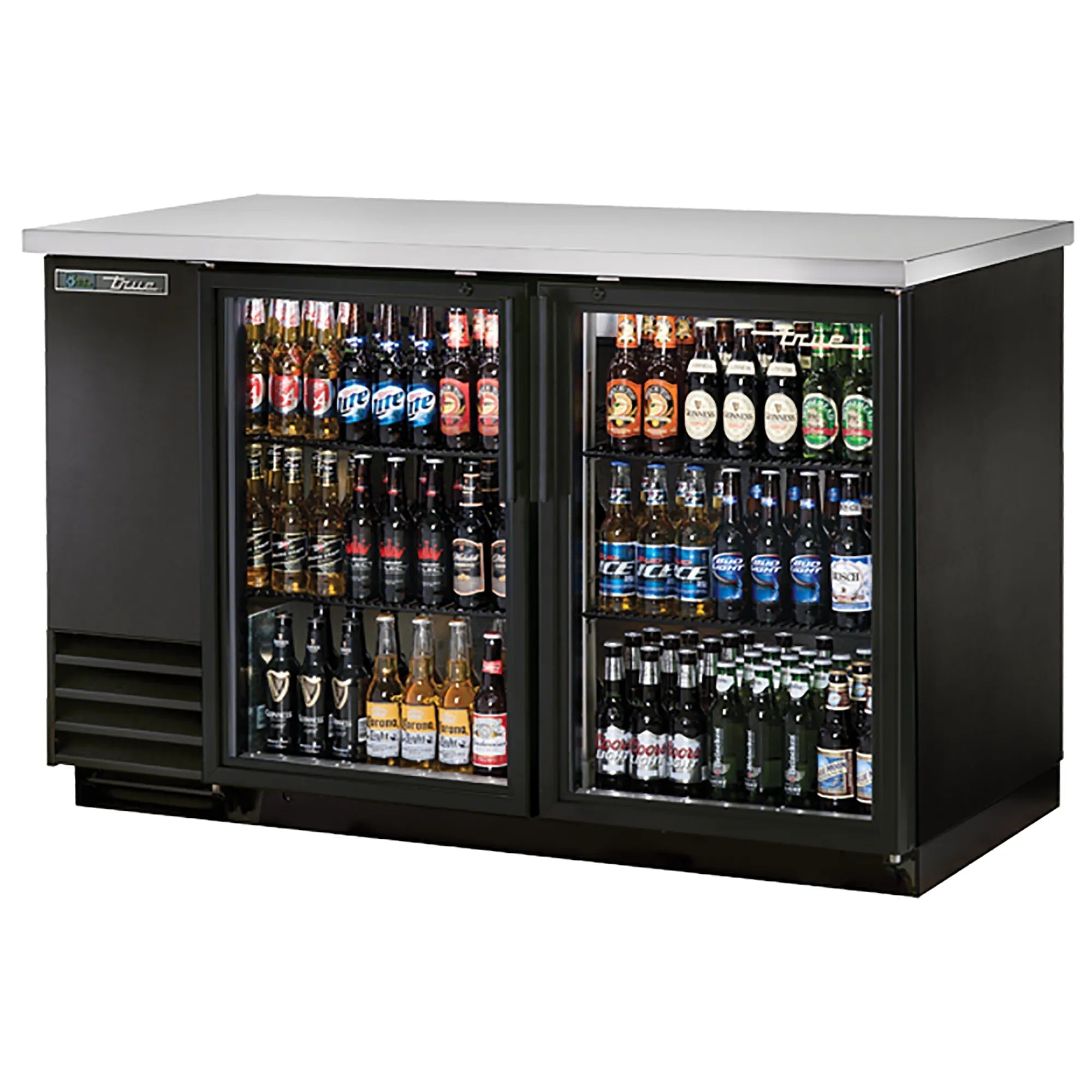 True TBB-2 Series 59" Double Door Back Bar Cooler - Various Configurations-Phoenix Food Equipment